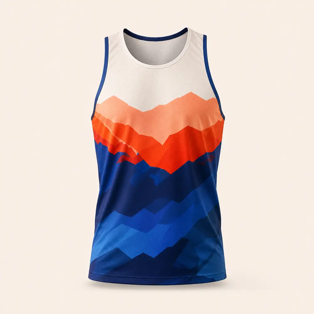 Concept de débardeur de running personnalisé